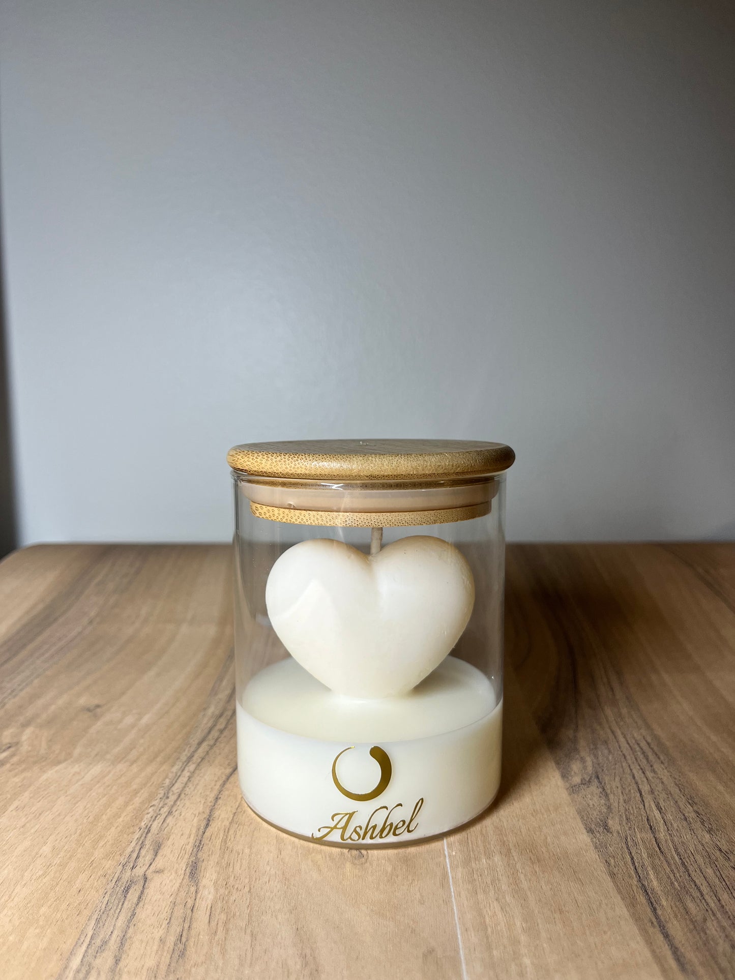 Heart in a Glass Candle