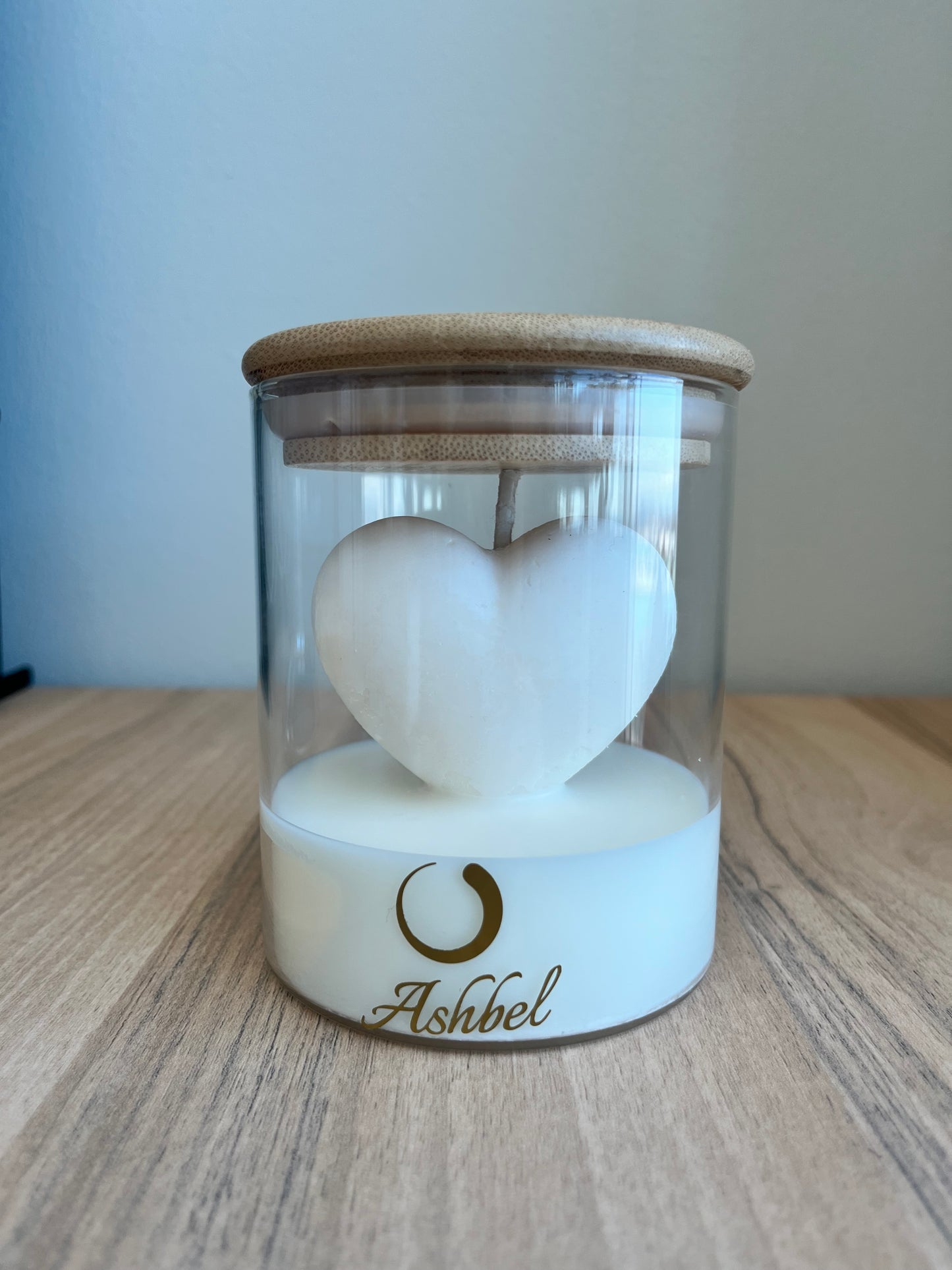 Heart in a Glass Candle